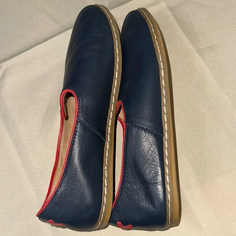 CHARIX Navy/Red Slip-On Loafers Size 40 - Picture 5 of 10
